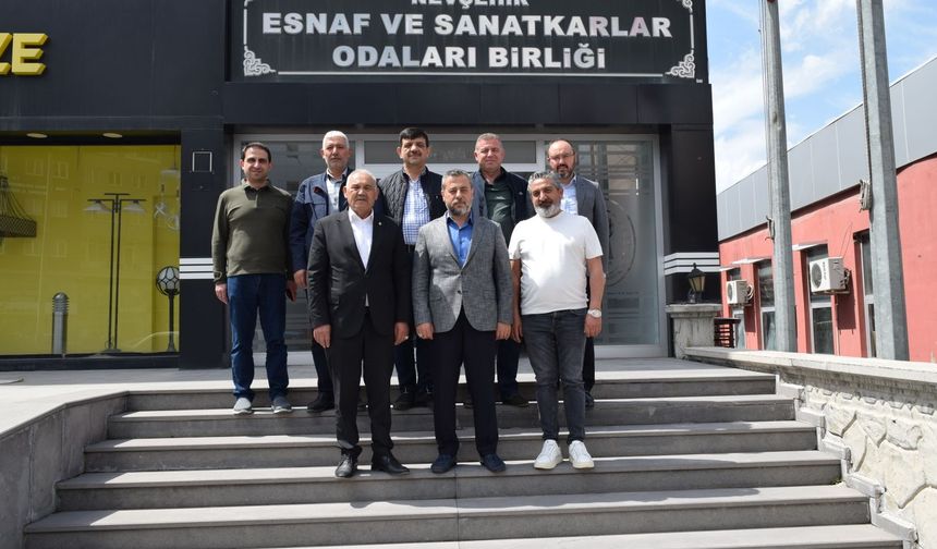 Milletvekili Özgün, İş İnsanları ile Birlikte Başkan Pınarbaşı’nı Ziyaret Etti