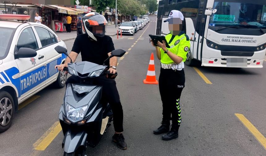 Nevşehir’de 263 Motosikletliye Ceza, 12’si Trafikten Men Edildi