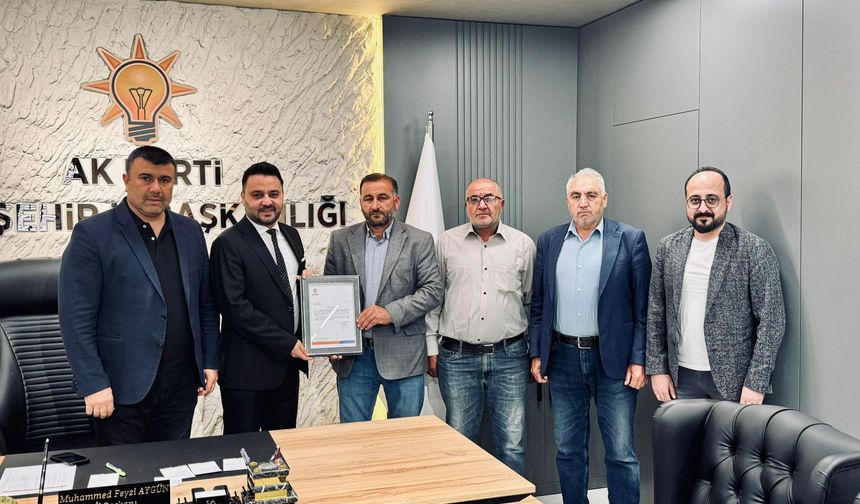 AK Parti Tatlarin Belde Başkanlığında Bayrak Değişimi