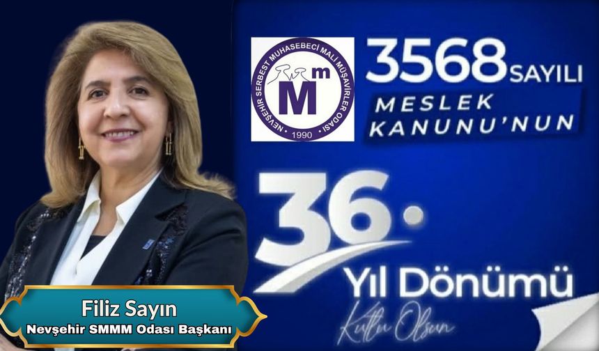 3568 Sayılı Meslek Yasamızın 36. Yılı Kutlu Olsun