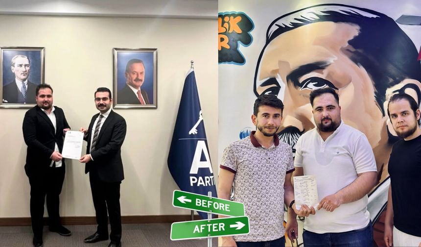 Anahtar Parti’den AK Parti’ye: Eren Topaç AK Parti Gençlik Kolları’na Katıldı