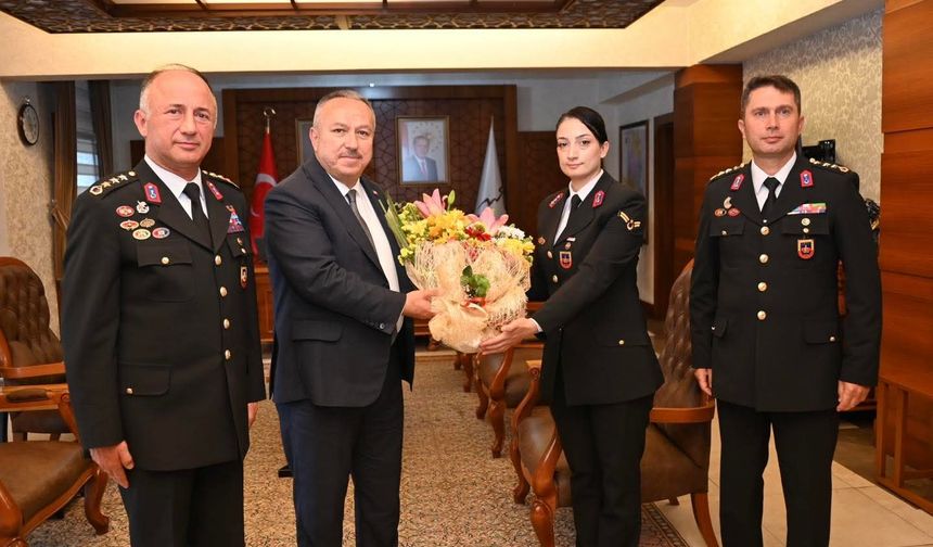 Jandarma Teşkilatı 186 Yaşında: İl Jandarma Komutanlığından Vali Fidan’a Ziyaret