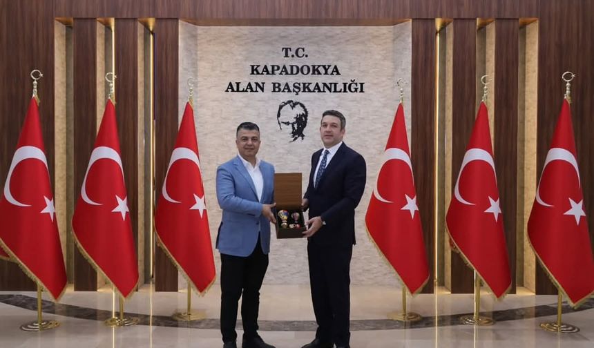 Nar Belediye Başkanı Süleyman Özçelik’ten Kapadokya Alan Başkanı Aydın Cem Aslanbay’a Ziyaret