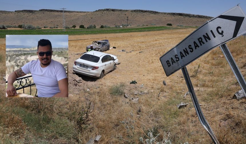 Nevşehir'de Çarpışan Otomobiller Tarlaya Uçtu: 1 ölü, 1 Ağır Yaralı