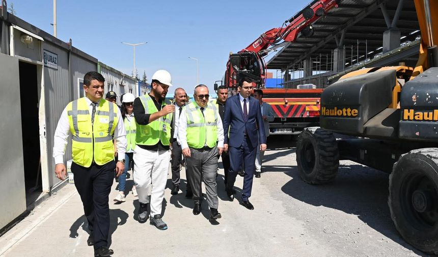 Vali Ali Fidan Kapadokya Havalimanı Yeni Terminal İnşaatını İnceledi