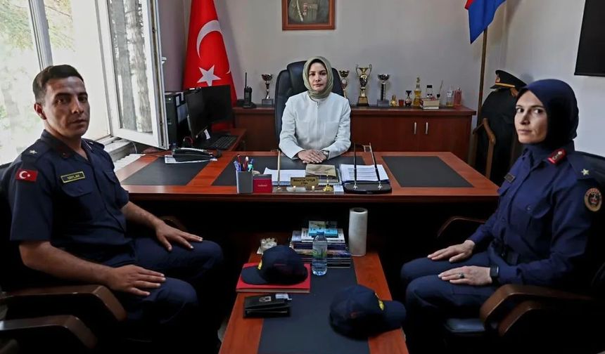 Derinkuyu Kaymakamı Esra Bozan’dan Jandarma Komutanlığına Ziyaret
