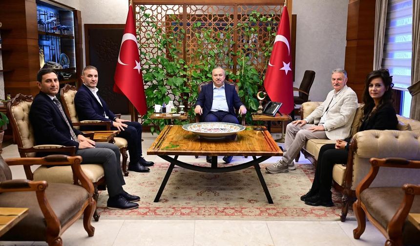 Vali Ali Fidan, TMO Genel Müdürü Ahmet Güldal’ı Kabul Etti