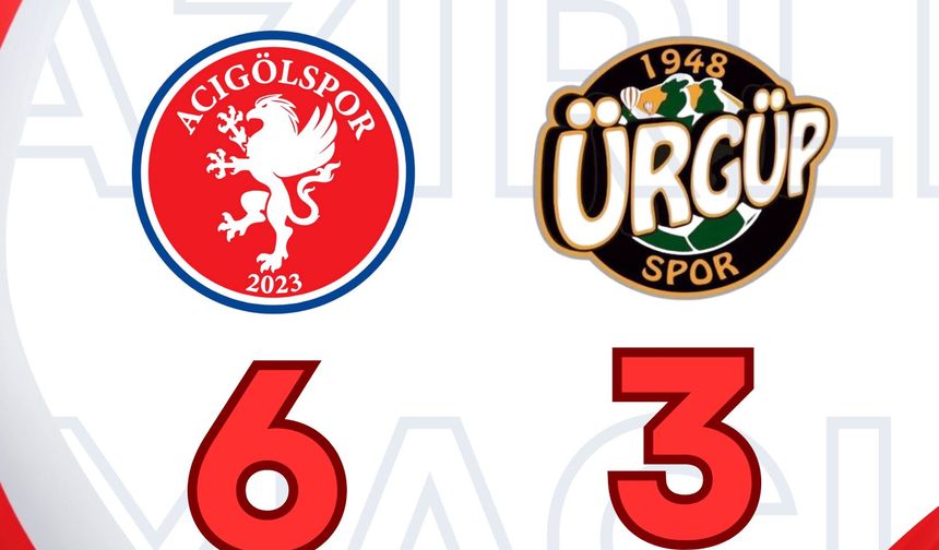 Dostluk Havasında Geçen Maçta Acıgölspor, Ürgüpspor Karşısında 6 - 3 Üstün Geldi
