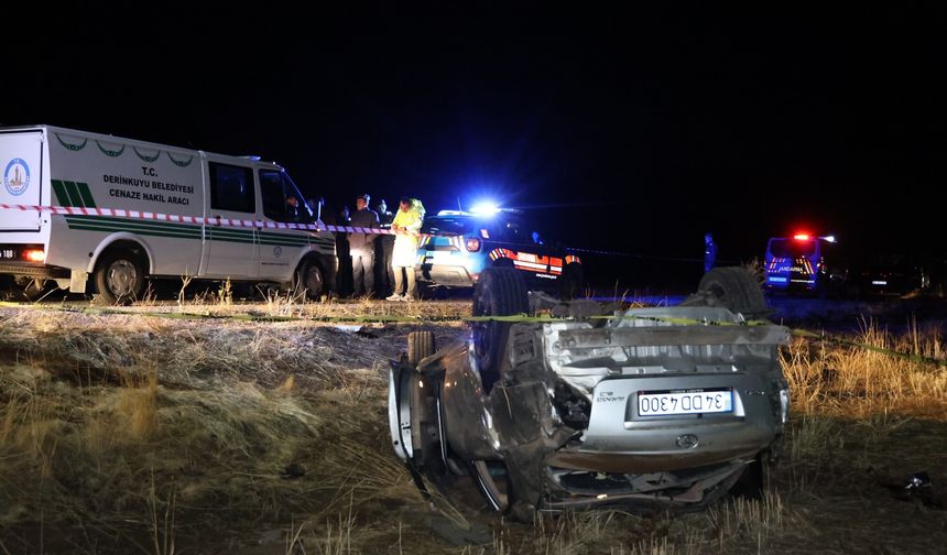 Nevşehir’de Otomobil Tarlaya Uçtu: 2 ölü, 1 Yaralı