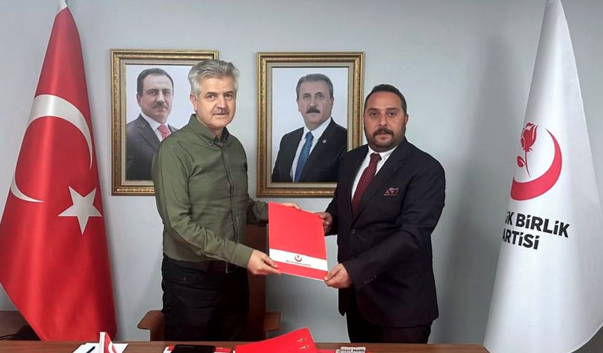 Büyük Birlik Partisi İl Baskanlığına Hüseyin Gölgesiz Atandı