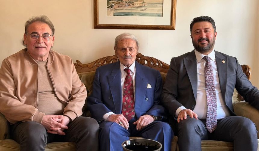 Milletvekili Emre Çalışkan ve 27. Dönem Milletvekili Yücel Menekşe’den, Eski Bakan Esat Kıratlıoğlu’na Ziyaret