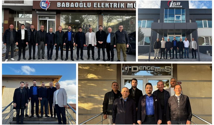 AK Parti Nevşehir Heyetinden  Bims Sektörü ve Babaoğlu Elektrik İşletmelerine Ziyaret