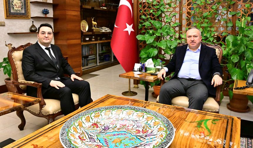 Vali Ali Fidan, ND Haber Genel Yayın Yönetmeni Emre Ağır’ı Makamında Kabul Etti