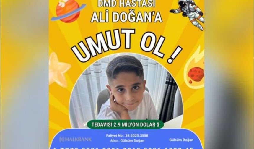 Nevşehirli Ali Doğan İçin DMD Tedavisine Umut Ol Çağrısı
