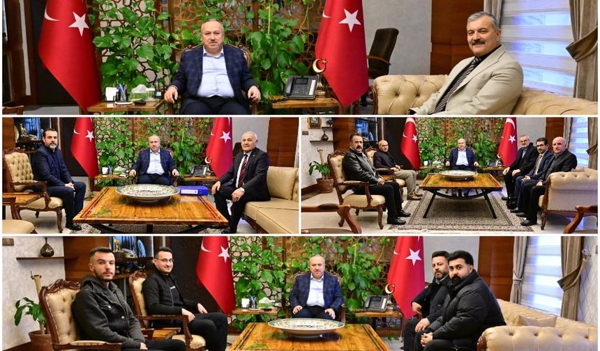 Nevşehir Valisi Ali Fidan Protokol Temsilcilerini Makamında Kabul Etti