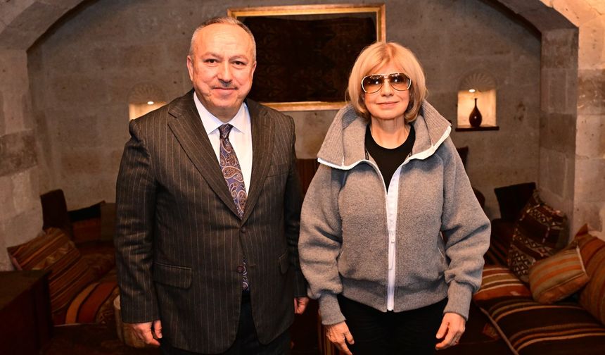 Vali Ali Fidan, Tansu Çiller'i Nevşehir’de Misafir Etti