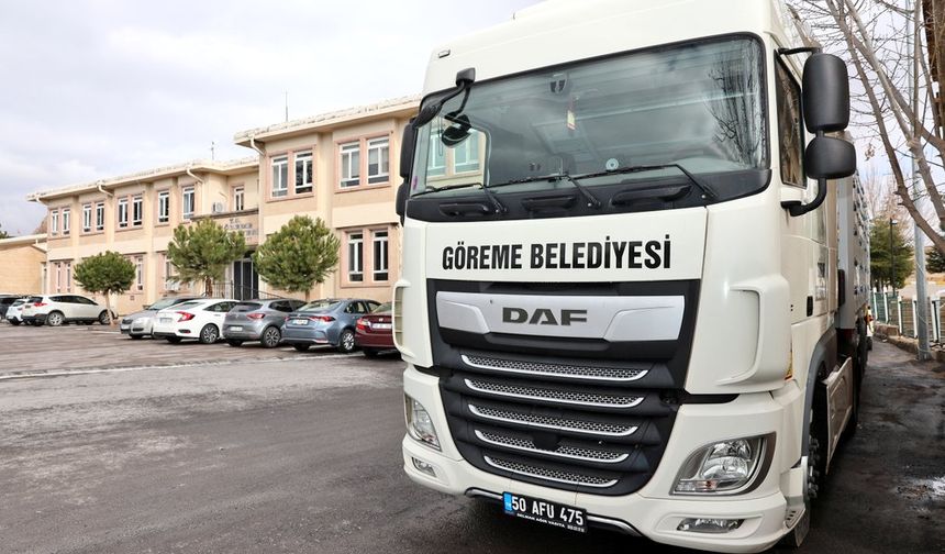 Göreme Belediyesi Araç Filosunu Tır ve Dorse ile Güçlendirdi