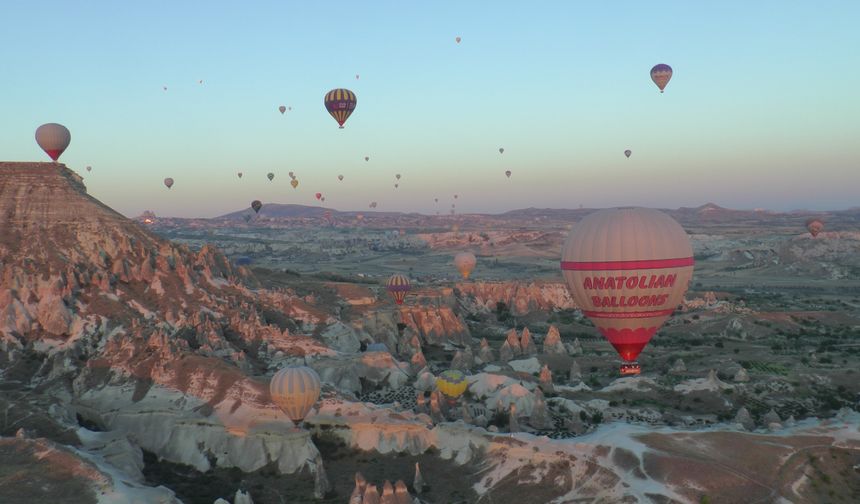 Kapadokya'da Balon Turizmi 750 Bin Yolcuyu Aştı