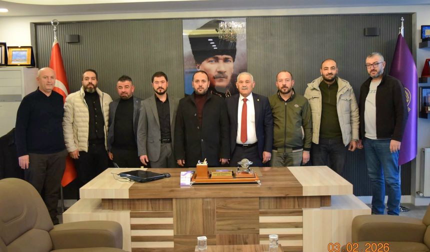 Nevşehir Bakkallar ve Bayiler Esnaf Odası Başkanı Bayram Güçlü’den Birlik Başkanı Mehmet Pınarbaşı’na Ziyaret