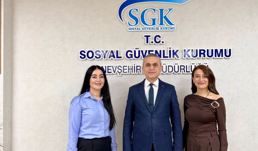 Özel Kapadokya Hastanesi’nden SGK Nevşehir İl Müdürü Mehmet Baltacı’ya Ziyaret