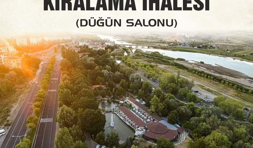 Gülşehir Belediyesi Sadabad Parkı Açık Hava Düğün Salonu İçin 10 Yıllık Kiralama İhalesi Düzenliyor