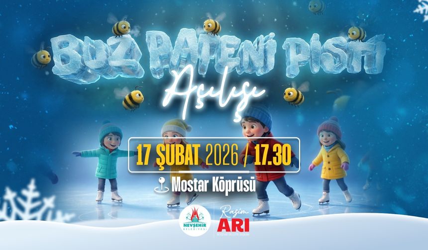 Nevşehir Belediyesi Buz Pateni Pisti Yarın Açılıyor