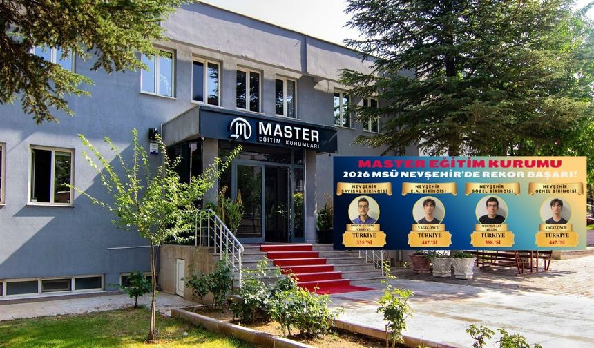 2026 MSÜ Nevşehir Birincileri Yine Master’dan