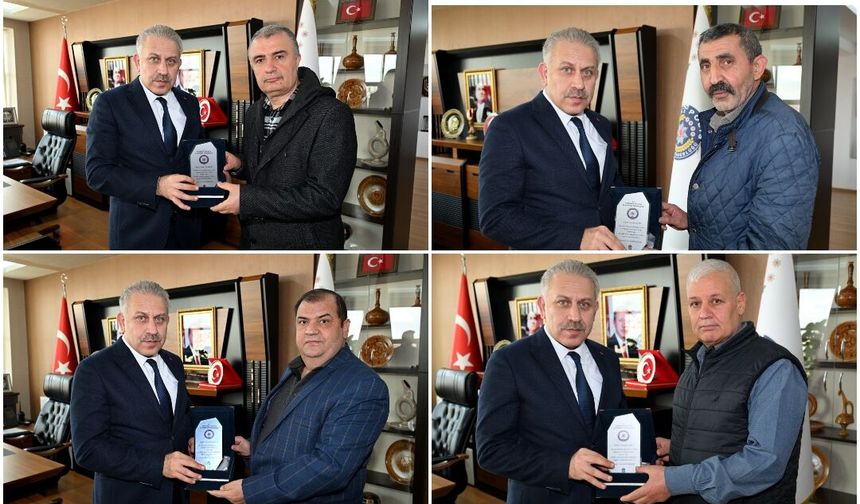 Nevşehir Emniyet Müdürlüğü’nde Emekli Olan Personellere Plaket Takdim Edildi