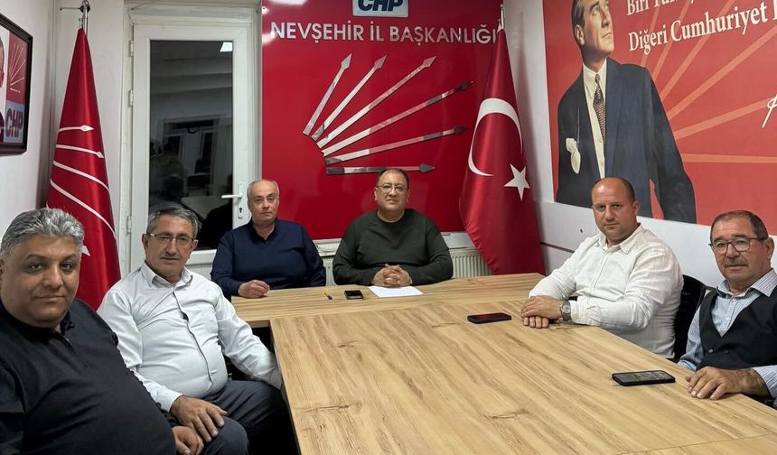 CHP Nevşehir İl Başkanlığı’nda İl Genel Meclisi Üyeleriyle Köy Çalışmaları Toplantısı Gerçekleştirildi