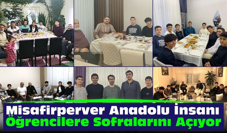 Misafirperver Anadolu İnsanı Öğrencilere Sofralarını Açıyor