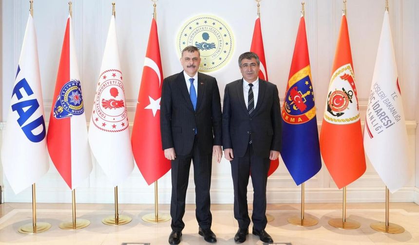 Rektör Aktekin’den İçişleri Bakanı Çiftçi’ye Ziyaret