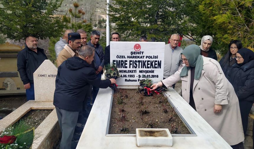 Şehit Polis Memuru Emre Fıstıkeken Kabri Başında Anıldı