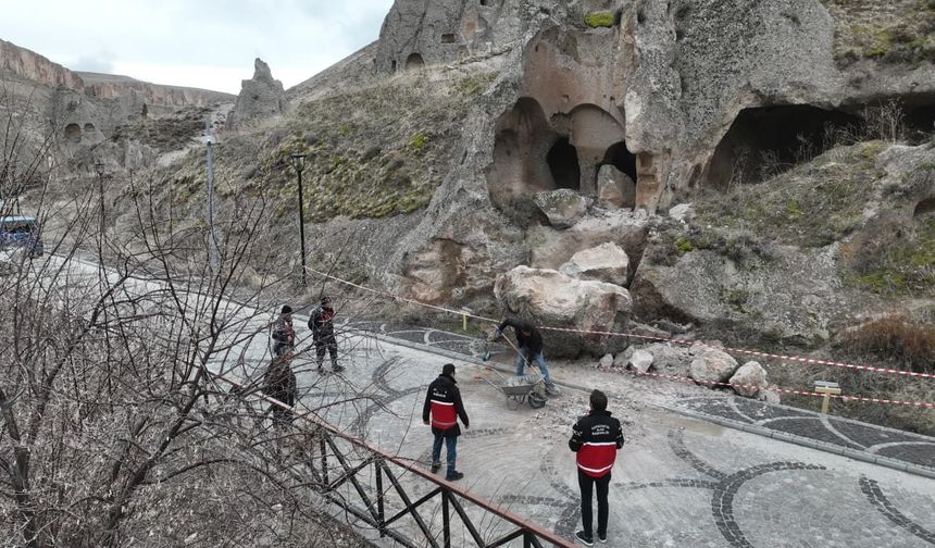 Soğanlı Vadisi’nde Kaya Kopması: Bölgede Güvenlik Önlemleri Artırıldı