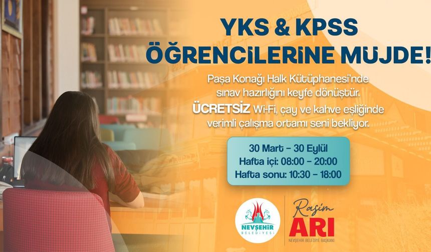 Paşa Konağı Halk Kütüphanesi Sınav Kampına Dönecek