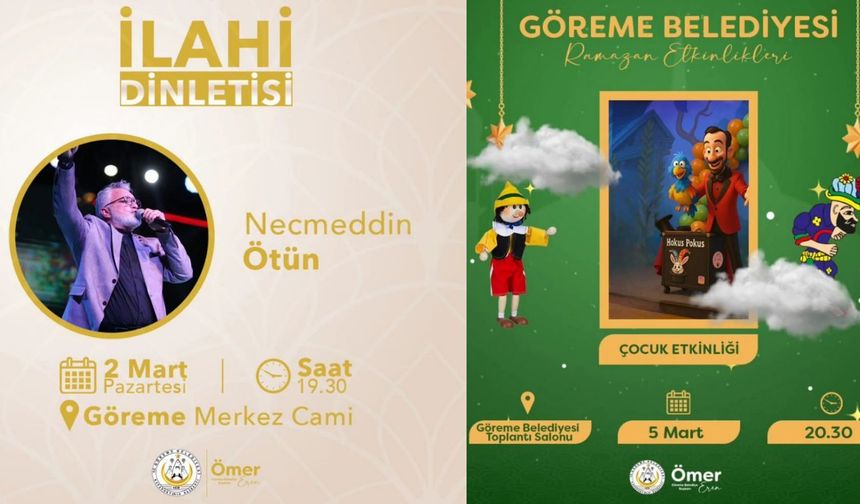 Göreme'de Ramazan Etkinlikleri Devam Ediyor