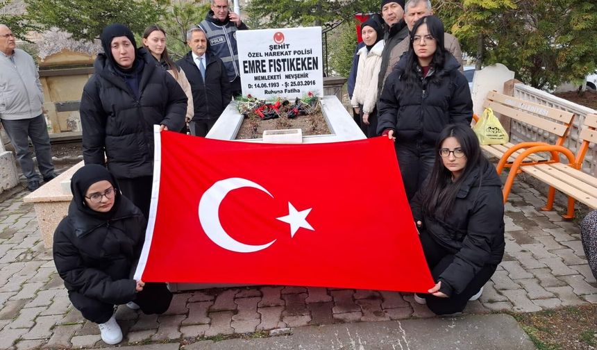 Nene Hatun Kız MTAL Öğrencileri Şehit Emre Fıstıkeken’i Andı