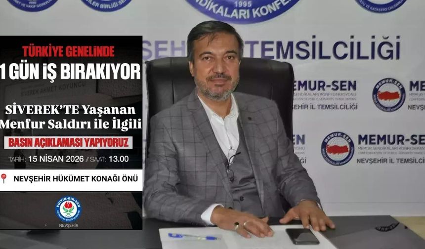 Eğitim-Bir-Sen’den Şiddete Karşı Basın Açıklaması Çağrısı