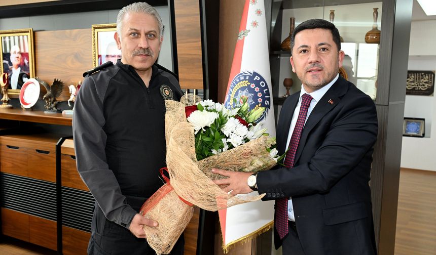 Başkan Arı’dan İl Emniyet Müdürü Serkan Karaman’a Polis Haftası Ziyareti