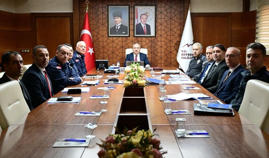 Nevşehir’de Asayiş Toplantısı Gerçekleştirildi