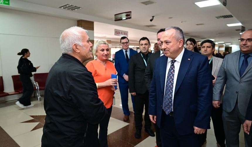 Vali Ali Fidan Nevşehir Devlet Hastanesi’nde İncelemelerde Bulundu