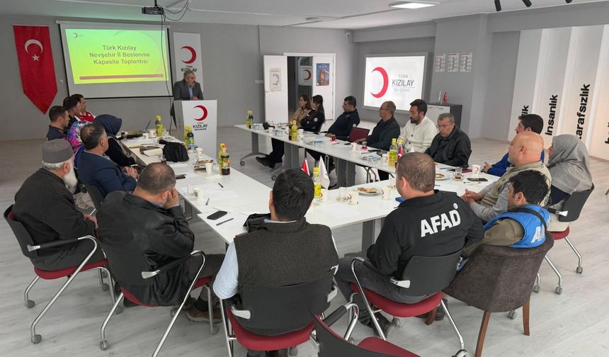 Türk Kızılay Nevşehir İl Merkezi Başkanlığınca “Nevşehir İli Beslenme Kapasitesi ve İş Birliği” Konulu Toplantı Programı