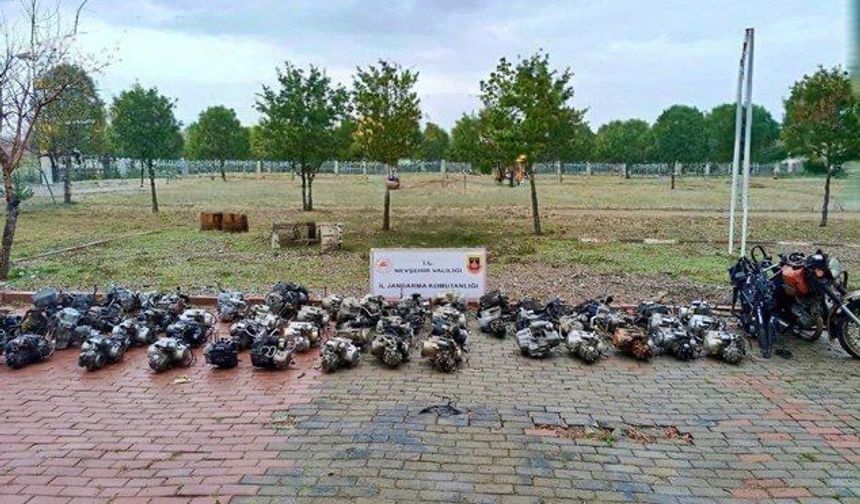 Nevşehir’de Şase Numarası Değiştirilen Motosikletler Ele Geçirildi