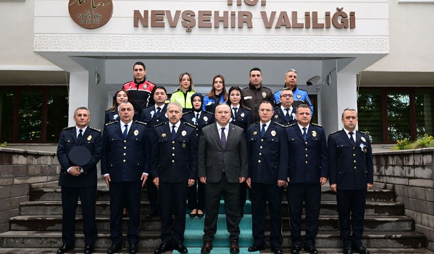 Vali Ali Fidan’dan İl Emniyet Müdürü Serkan Karaman ve Personele Polis Haftası Kabulü