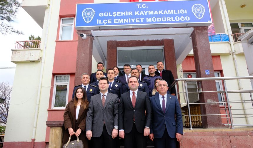 Gülşehir’de Polis Haftası Münasebetiyle İlçe Emniyet Müdürlüğü’ne Ziyaret