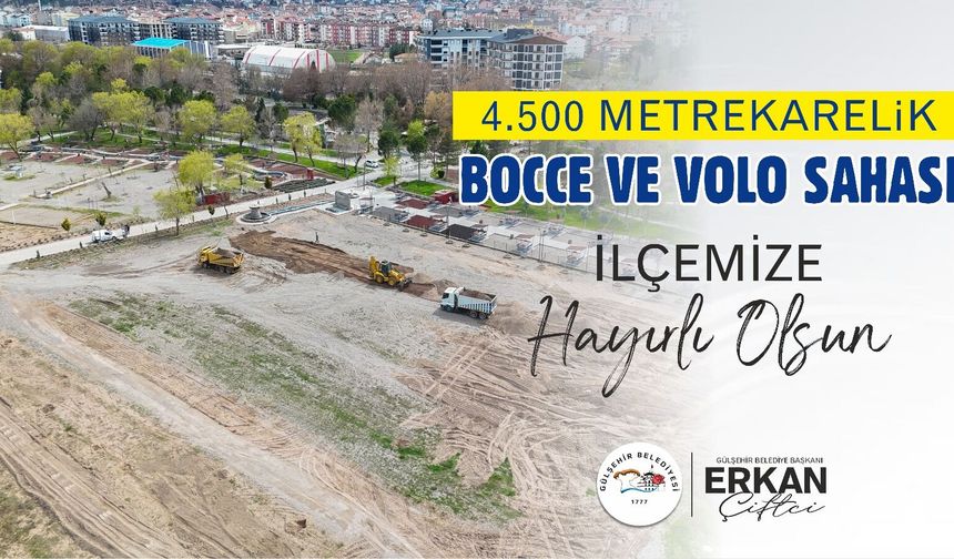 Gülşehir’e Spor Yatırımı: Sadabad Parkı’na Modern Bocce ve Volo Sahası Yapımı Başladı!
