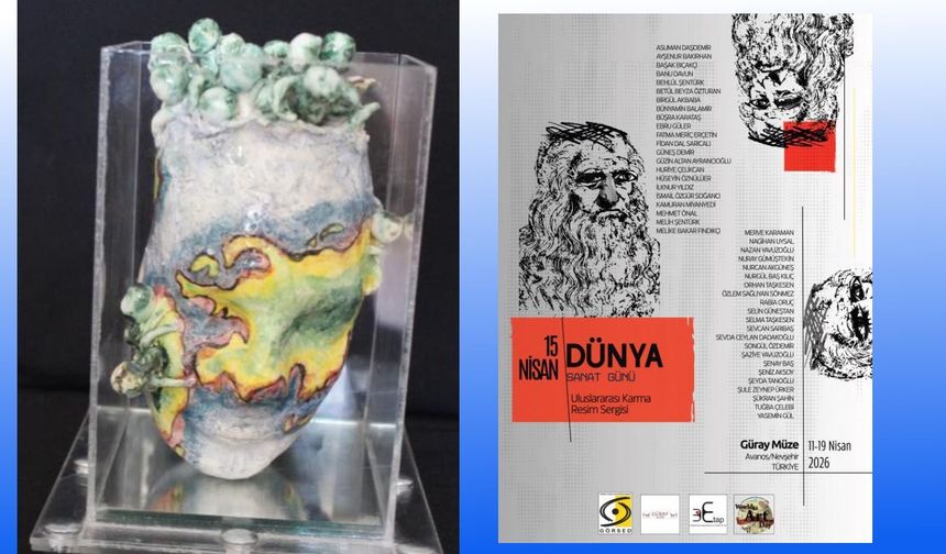 Avanos Güzel Sanatlar Meslek Yüksekokulu Öğr. Gör. Özlem Sağlıyan SÖNMEZ’in “Dünya ve İnsan” Eseri Sergilendi