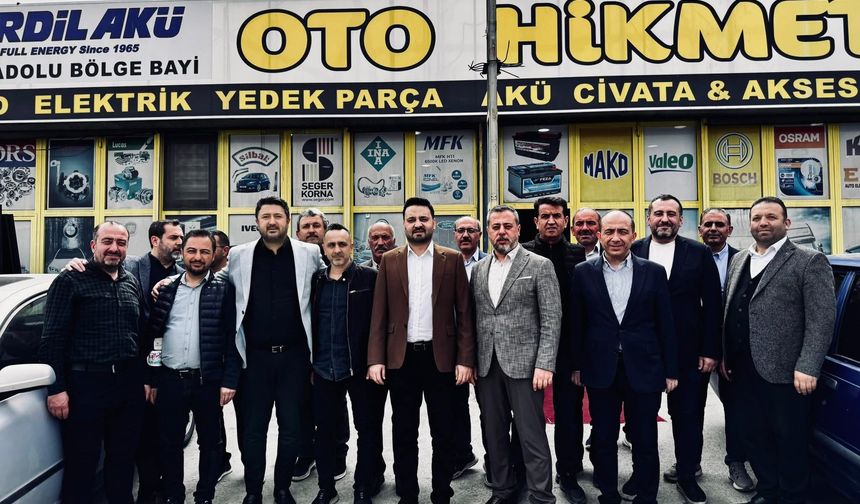 AK Parti Nevşehir Teşkilatı Yeni Sanayi Sitesi’nde Esnaf Ziyaretinde Bulundu