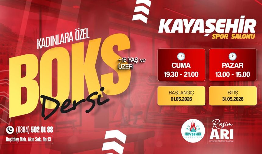 Nevşehir’de Kadınlara Özel Boks Dersleri Başlıyor