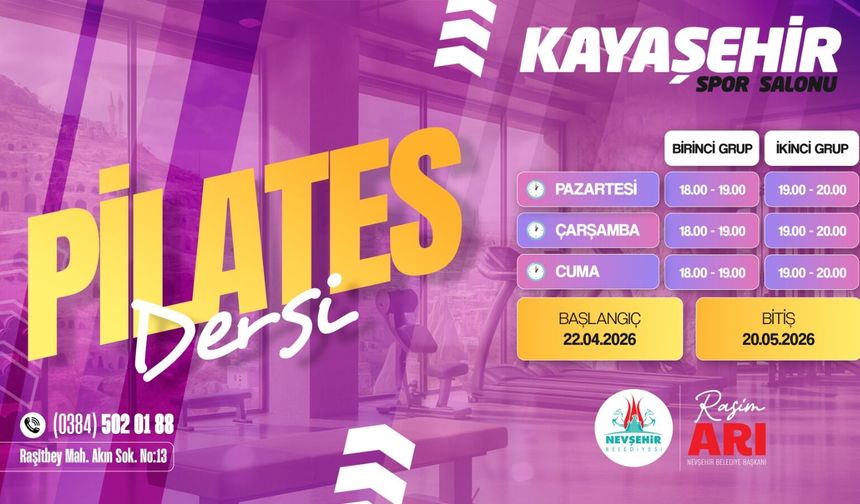 Nevşehir’de Kadınlara Özel Pilates Ders Kayıtları Başladı