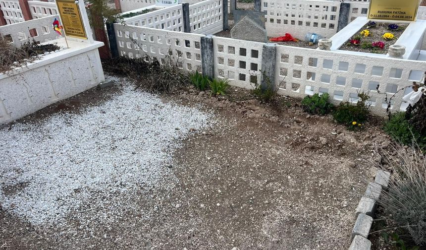 Nevşehir’de Bu da Oldu: Mezar Kenarındaki Taşlar Alındı